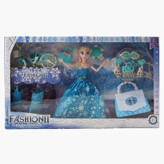 Лялька 28 см, шарнірні суглоби, аксесуари, сумочка, в кор. /30-2/