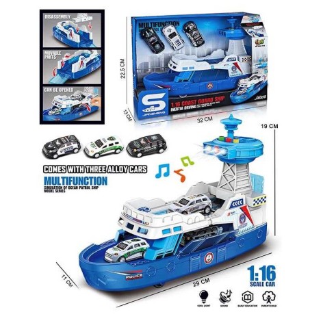 Корабль звук, подсветка, масштаб 1:16, движущиеся элементы, инерция, в кор.  /24/