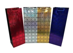 Подарунковий пакет високий картон 200 грм, МІКС 4 види, 12*35*8 6шт в уп. 