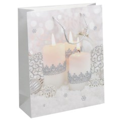Пакет подарочный 32 х 26 см свеча