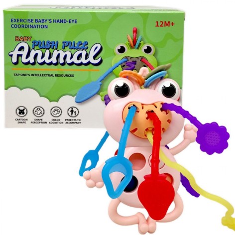 Погремушка "Лягушонок", розовый