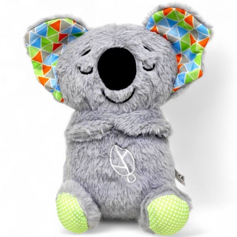 Ночник "Дышащая Коала" (25 см), в пакете, серая