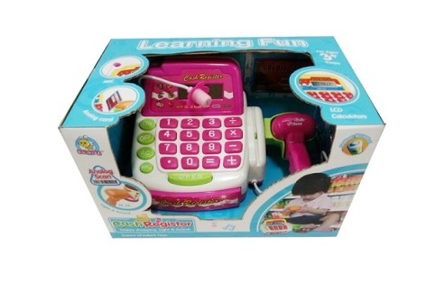 Касовий апарат дитячий сканер, калькулятор, на батарейках, 28,5*17,5*18 см