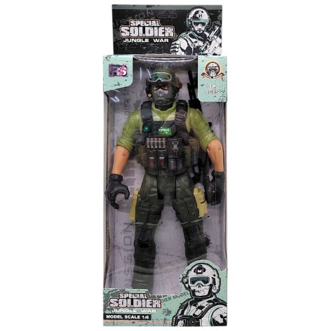 Игровая фигурка "Солдат. JUNGLE WAR", 28 см, ЗЕЛЕНЫЙ (ВИД 1)