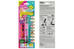 Детский лак-карандаш для ногтей Malinos Creative Nails на водной основе (2 цвета розовый + фиолетовый)