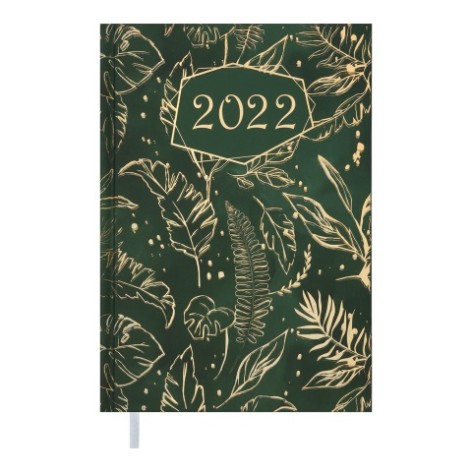 Дневник датированный 2022 RICH, A5, зеленый