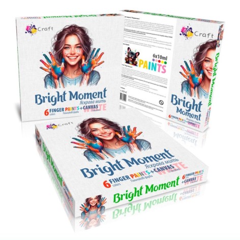 Набір для творчості Art Craft "Яскрава мить" біле полотно 25x30 см (5029-AC)