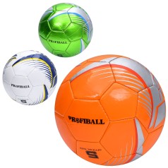 М'яч футбольний розмір 5, ПВХ, 2,7мм, 340-360г, 3 види, в п/е 