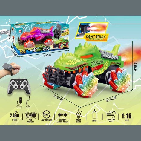 Радіокерована машина-Дракон з пультом та браслетом з роликовими колесами