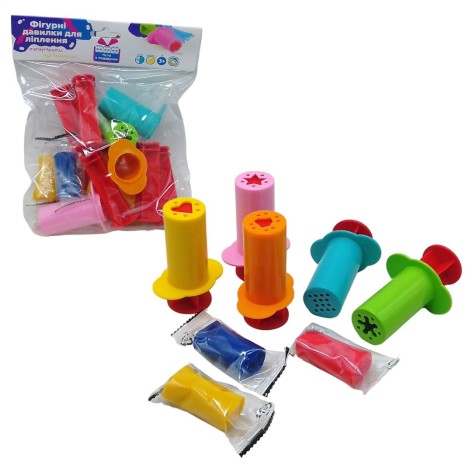 Набор аксессуаров для лепки "Фигурные давилки".