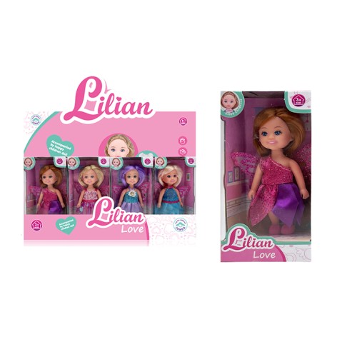 Кукла 12см, фея, з крилами, кор-ці, (4виді) /6/144/24шт в кор. 30-15-29см