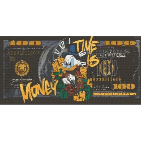 Алмазная мозаика "Скрудж Макдак" 40х80 см