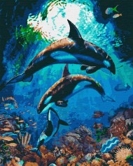 Картина за номерами Підводне царство (40x50) (RB-0420)