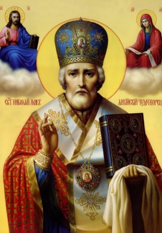 Набір для творчості алмазна картина Микола Чутотворець Strateg розміром 30х40 см (HEG86846)