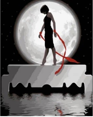 Набір для розпису по номерах Останній рубіж Strateg розміром 40х50 см (DY043)