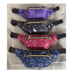 Сумка бананка, 30-13-5см, 3 віділення, застібка-блискавка, 4 кольори, у п/е, 19-13-3см 