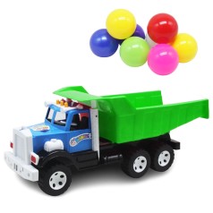 Вантажівка Фарго з великими кулями синій+зелений
