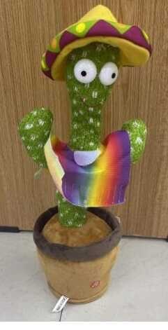 М'яка іграшка звук, світло, функція запису голосу, танцює, h-33 см, в пакеті, USB 