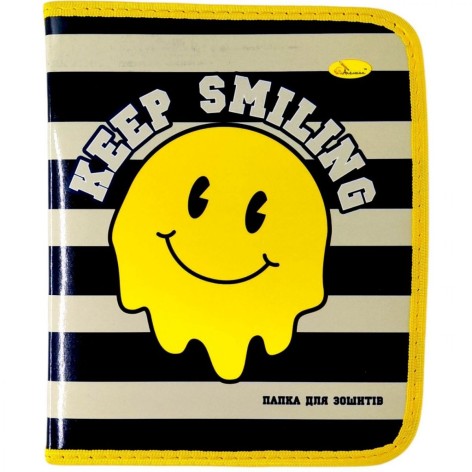 Папка для зошитів на блискавці "SMILE"
