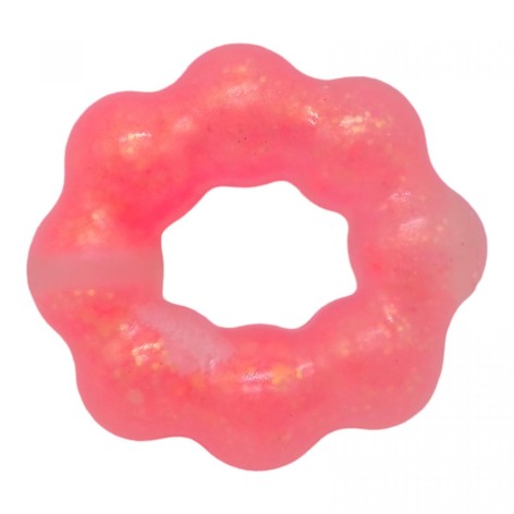 Браслет-антистресс с глитером (коралловый)