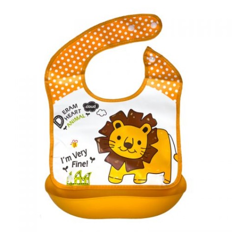 Слинявчик з кишенькою, помаранчевий