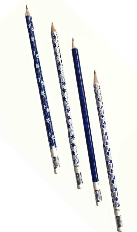 Олівці чорнографітні із гумкою HB, туба, Blue Angel Notes Colorino по 60 шт.