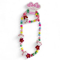 Набір прикрас L 2-16 (1200/2) бусы, браслет, кольорові бусини, у пакеті