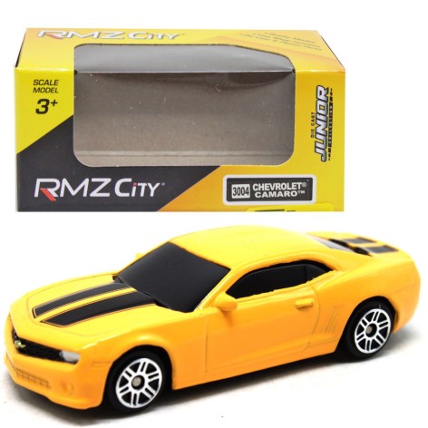 Металева машинка Chevrolet Camaro, жовта
