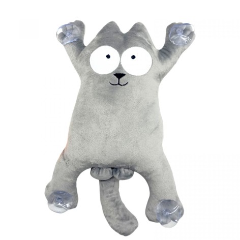 М'яка іграшка Копиця "Кіт Саймон" 28 см сіра (00284-134)