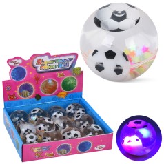 Стрибуны водяные, мяч, свет, 5,5см, мишура, бат(табл), /10/120/12шт в кор. 23,5-17,5-6см