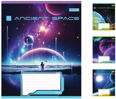 Зошит А5/36 кл. 1В Ancient space, зошит для записів 15 шт. в уп. //
