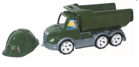 Самосвал Mati военный с каской, Бамсик 