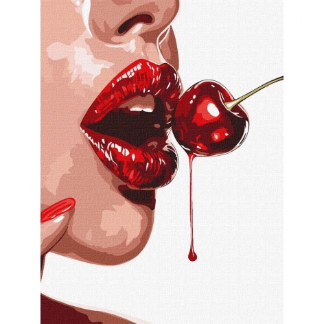 Набор для росписи по номерам "Сладкая вишня" 30х40см