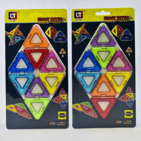 Конструктор магнітний 8 деталей, на листі 