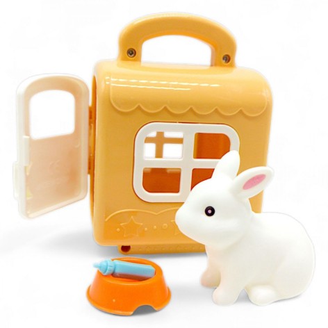 Ігровий набір "Тварина з перенесенням", бежевий (мікс видів)