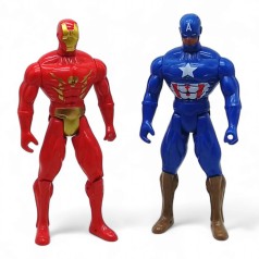 Набор фигурок супергероев Железный человек и Капитан Америка 32 см