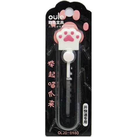 Нож канцелярский мини "Лапка"