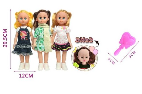 Лялька 3 види, в пакеті, мікс видів 