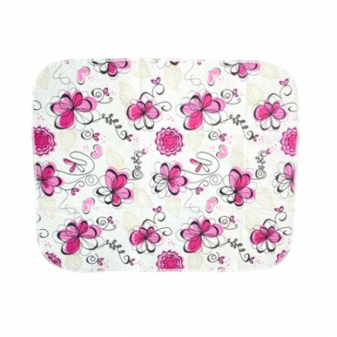 Клейонка "Рожеві квіти", 73х58 см