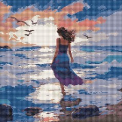 Алмазная мозаика на подрамнике Ideyka 