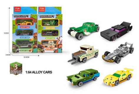 Набор машин 3шт на кор., 2 вида 