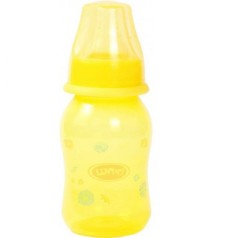 Пляшечка для годування, 125 мл, 0 місяців, жовтий