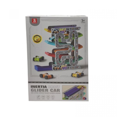 Трек 6 рівнів, 10 машинок, в коробці