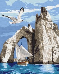 Картина за номерами: Прогулянка під скелями 40*50 BS31197