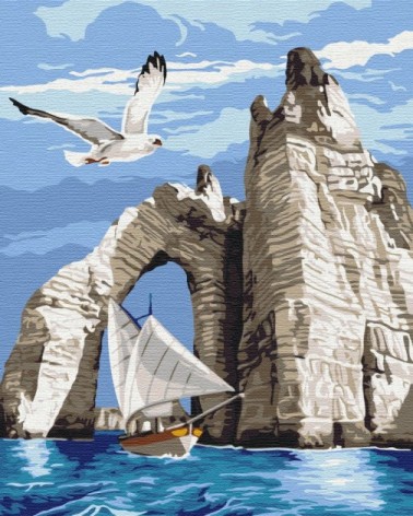 Картина за номерами: Прогулянка під скелями 40*50 BS31197