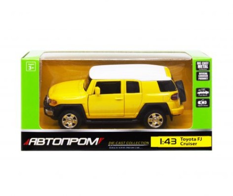 Машинка "Toyota FJ Cruiser" из серии "Автопром", желтый