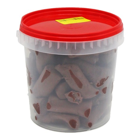 Тесто для лепки одного цвета 1000г ведро коричневый