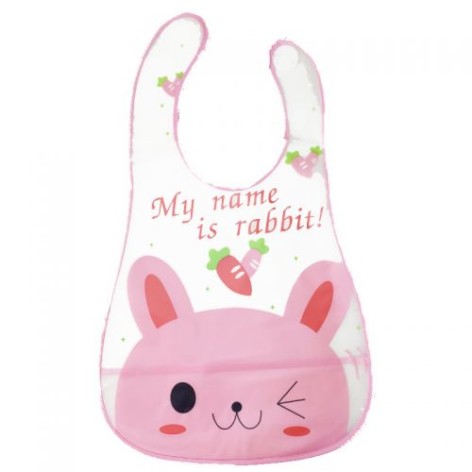 Слинявчик на липучці, рожевий