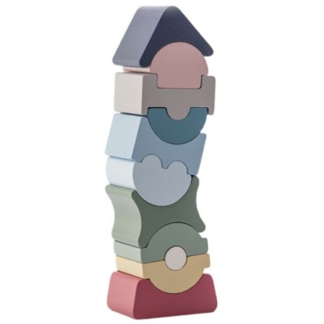 Розвивальна дерев'яна іграшка "Пірамідка"