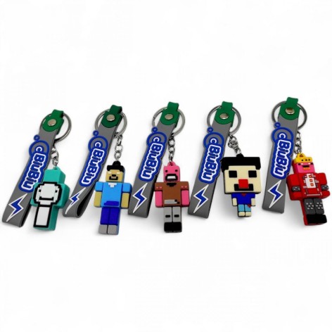 Брелоки "Майнкрафт Biu Biu" 22 см (12 рандомных брелоков в наборе)